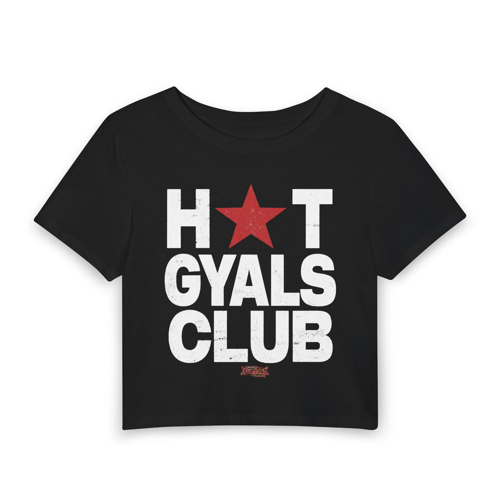 HOT GYALS CLUB — BLACK BABY TEE | PGLE Collection