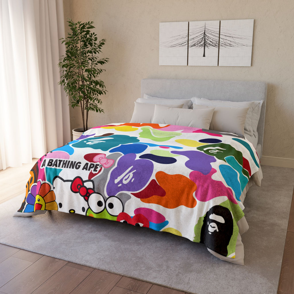 KITTI COLOR CRAZE | MINKY FLEECE BLANKET | PGLE Collection
