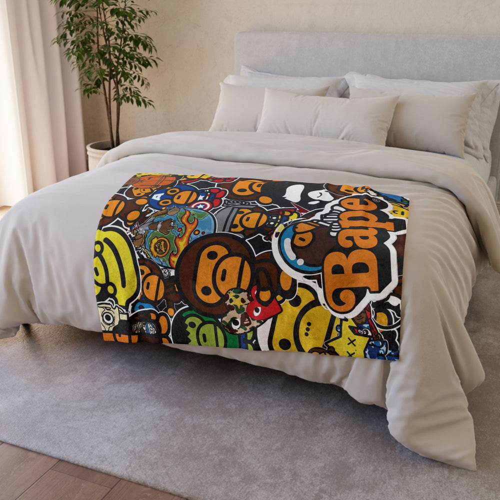 KITTI APE WORLD | MINKY FLEECE BLANKET | PGLE Collection