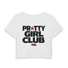 PRETTY GIRL CLUB — WHITE BABY TEE