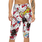 Copy of Copy of Sanrio Character Collage Capri Leggings — Cute Kawaii Hello Kitty All-Over Print