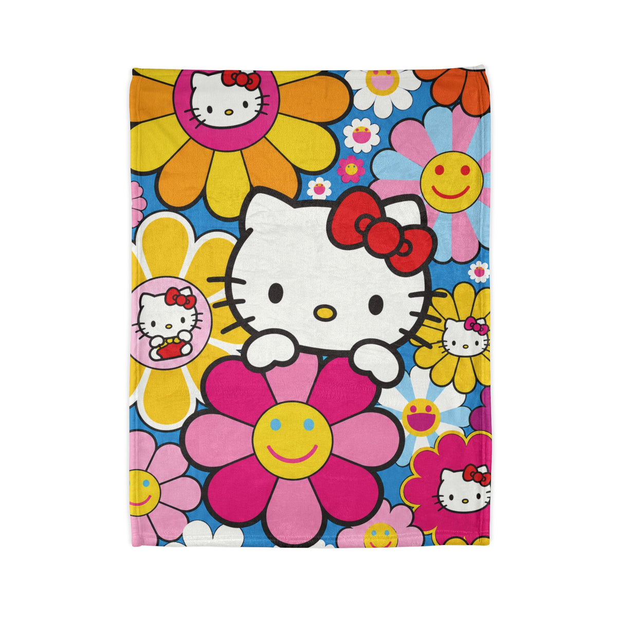 KITTI FLOWER CHILD | MINKY FLEECE BLANKET | PGLE Collection