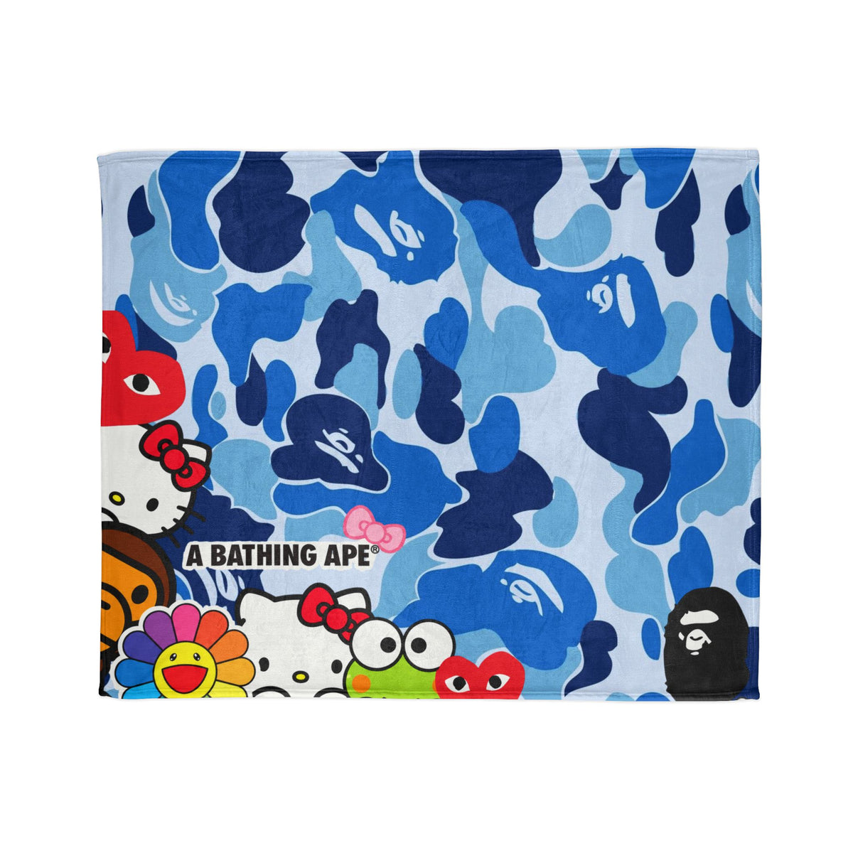 KITTI BLUE HUNNIDS | MINKY FLEECE BLANKET | PGLE Collection