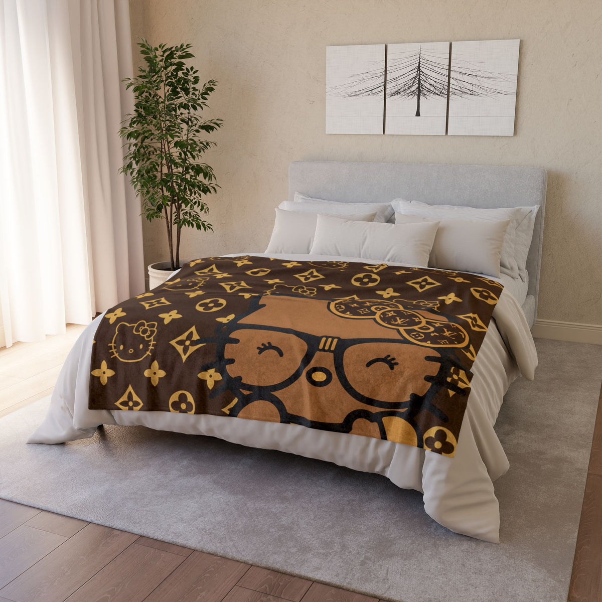 KITTI RICH GIRL | MINKY FLEECE BLANKET | PGLE Collection