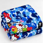 KITTI BLUE HUNNIDS | MINKY FLEECE BLANKET | PGLE Collection
