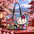 Kitti Sakura Street Shoulder Tote