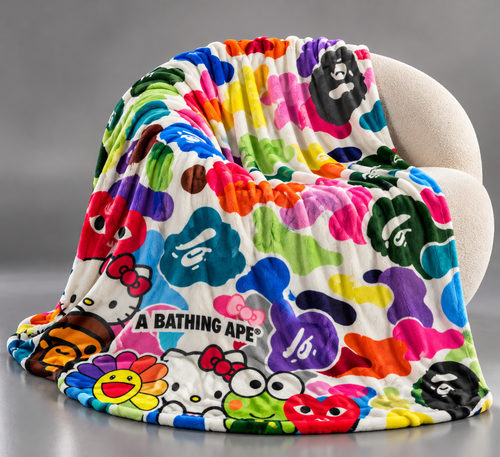 KITTI COLOR CRAZE | MINKY FLEECE BLANKET | PGLE Collection