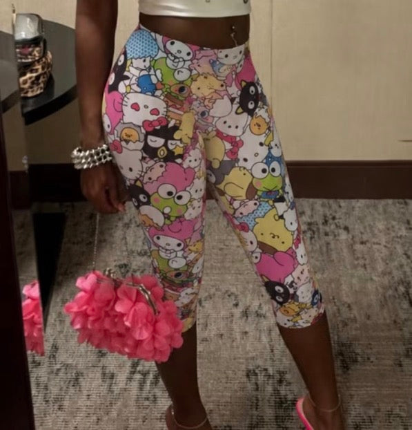 PGLE Kitti Character Chaos Capri Leggings